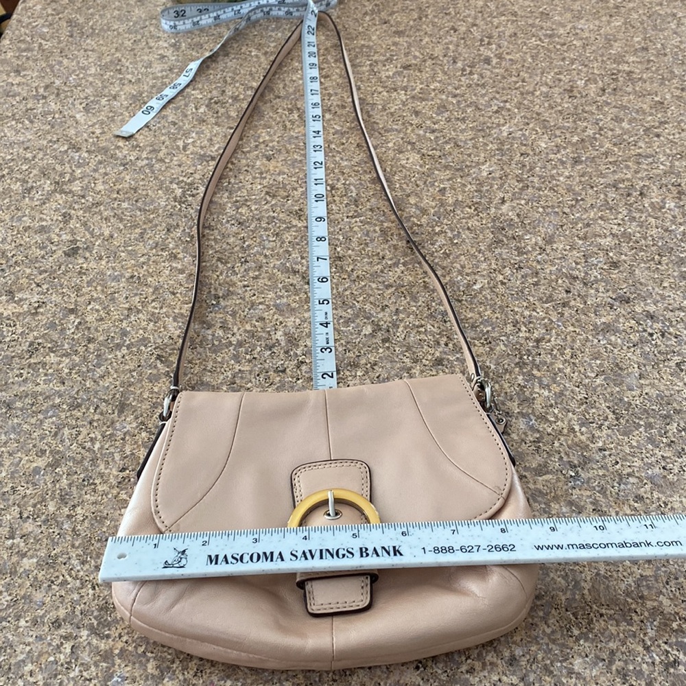 Coach Crossbody Leather Bag Pink Silver Toned Hardware Small Purse - Picture 13 of 17